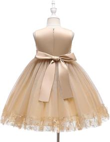 img 2 attached to Weileenice Christmas Dresses Bowknot 6 7 Years Girls' Clothing: Festive and Stylish Holiday Dresses!