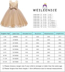 img 3 attached to Weileenice Christmas Dresses Bowknot 6 7 Years Girls' Clothing: Festive and Stylish Holiday Dresses!