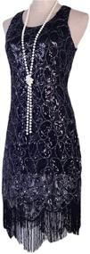 img 2 attached to Vijiv Sequined Embellished Fringed Paisley Women's Clothing in Dresses