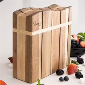 img 3 attached to Oxford Wooden Kitchen Knife Block