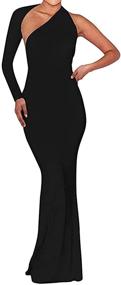 img 4 attached to Womens Sleeve Bodycon Cocktail XX Large Women's Clothing for Jumpsuits, Rompers & Overalls