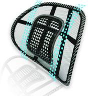 🪑 big ant lumbar support: ergonomic car mesh back support with massage beads for comfort and pain relief - cushion for car seat, office chair, wheelchair logo