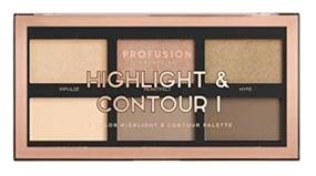 img 3 attached to 🎨 Profusion Cosmetics Mini Artistry Highlight & Contour I Palette Makeup Kit, Lightweight and Long-lasting Powder Formula - Natural Medium
