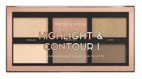 img 1 attached to 🎨 Profusion Cosmetics Mini Artistry Highlight & Contour I Palette Makeup Kit, Lightweight and Long-lasting Powder Formula - Natural Medium