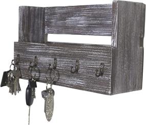 img 4 attached to 🔑 Wrightmart Key, Mail & Wallet Holder Wall Mount: Organize Your Entryway with Style and Functionality!