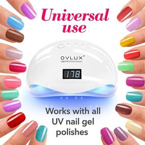 img 1 attached to OVLUX UV LED Nail Lamp 178W: Professional Nail Dryer with 42pcs LEDs, 4 Timer Settings - Best Gel UV LED Nail Lamp for Fingernails & Toenails