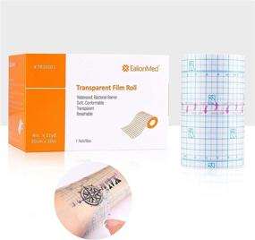 img 4 attached to EalionMed Tattoo Aftercare Bandage: Transparent Film Dressing Roll for Soft, Waterproof and Breathable Healing