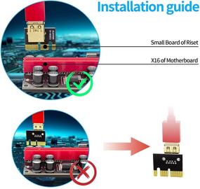 img 2 attached to ACTIMED PCIE Riser Express Cable 1X To 16X (6PIN/MOLEX/SATA) With Led Graphics Extension Bitcoin GPU Mining Powered PCI Riser Adapter Card