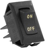 jr products 12v on/off switch, black/silver, pack of 5 logo