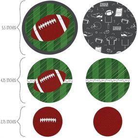 img 3 attached to 🏈 Big Dot of Happiness End Zone Football Giant Circle Confetti - Perfect Party Decorations for Football-themed Baby Showers or Birthdays - 27 Count Large Confetti Set