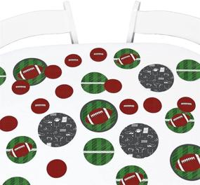 img 4 attached to 🏈 Big Dot of Happiness End Zone Football Giant Circle Confetti - Perfect Party Decorations for Football-themed Baby Showers or Birthdays - 27 Count Large Confetti Set