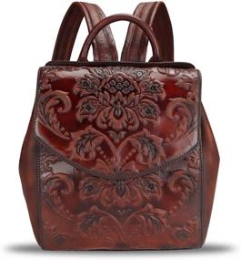 img 3 attached to Genuine Leather Backpack Handmade Rucksack Women's Handbags & Wallets and Fashion Backpacks