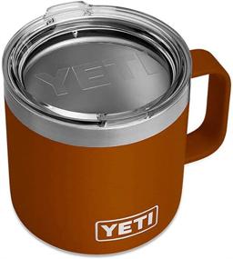 img 1 attached to 🍵 Кружка YETI Rambler 14 унций: Вакуумная изолированная кружка из нержавеющей стали с обычной крышкой в исполнении "глина