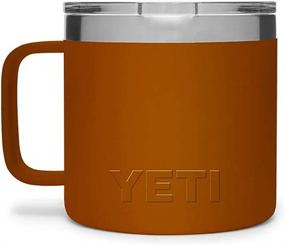 img 2 attached to 🍵 Кружка YETI Rambler 14 унций: Вакуумная изолированная кружка из нержавеющей стали с обычной крышкой в исполнении "глина