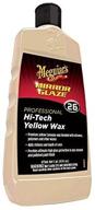 🌟 meguiar's hi-tech yellow wax no. 26: mirror glaze 16 fl. oz. for vibrant yellow shine! logo