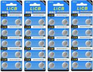 🔋 licb 40 pack lr44 ag13 357 303 sr44 batteries: powerful 1.5v button coin cell battery set logo