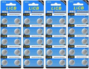 img 4 attached to 🔋 LiCB 40 Pack LR44 AG13 357 303 SR44 Batteries: Powerful 1.5V Button Coin Cell Battery Set