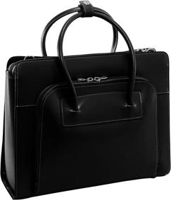 img 2 attached to 👜 McKleinUSA W Series, Lake Forest, 15-inch Top Grain Cowhide Leather Ladies' Laptop Briefcase in Black (94335), 16x5x12.5 inches