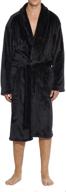 👘 blk xxl velour robe in black - 46901 robes logo