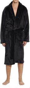 img 4 attached to 👘 BLK XXL Velour Robe in Black - 46901 Robes