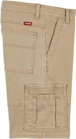 img 2 attached to 👖 Stylish and Practical: Wrangler Boys' Straight Fit Cargo Shorts for Your Active Lifestyle