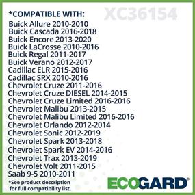 img 2 attached to ECOGARD XC36154 Premium Cabin Air Filter: Chevrolet Cruze 2011-2016, Malibu 2013-2015, Trax 2013-2021, Sonic 2012-2019, Spark 2013-2021, Cruze Limited 2016, Volt 2011-2015, Malibu Limited 2016