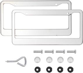 img 4 attached to Монтажное оборудование для рамы номерного знака из нержавеющей стали
