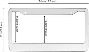 img 3 attached to Монтажное оборудование для рамы номерного знака из нержавеющей стали