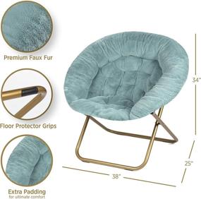 img 2 attached to Ultimate Comfort for Little Ones: Milliard X Large Saucer Chair - Ideal for Kids' Bedroom Furniture