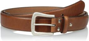 img 1 attached to 👖 Brown Point Billet Nocona Men's Leather Belt