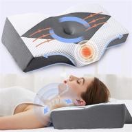 🌙 cervical pillow for neck pain: ikstar memory foam neck pillow for best sleep, 2 in 1 ergonomic pillow for pain relief, orthopedic pillow for side, back, stomach sleepers [u.s. patent] logo