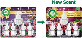 img 3 attached to Air Wick Plug in Scented Oil 5 Refills, Fall Scent: Ripe Cranberry And Currants, Essential Oils Air Freshener (5x0.67oz), Packaging May Vary
