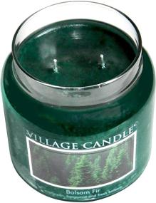 img 2 attached to 🌲 Village Candle Balsam Fir Large Apothecary Jar: 21.25 oz Scented Candle for Festive Ambiance