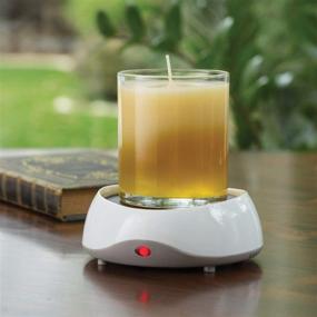 img 1 attached to 🕯️ CANDLE WARMERS ETC. White Auto Shutoff Candle Warmer: Convenient and Safe Heating Solution