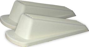 img 2 attached to Shepherd Hardware 8935E Door Wedge: Almond - Pack of 2 for Effective Door Stopping