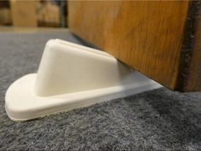 img 1 attached to Shepherd Hardware 8935E Door Wedge: Almond - Pack of 2 for Effective Door Stopping