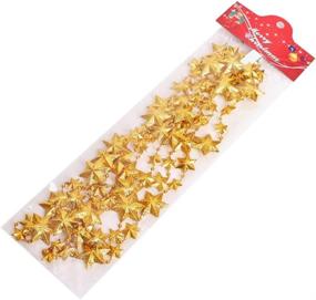 img 1 attached to 🌟 Vpang Stars Gold Pearls Beads Garland 106 Inch - Versatile String for Christmas, Valentine, Wedding, Party, Craft, and Home Décor