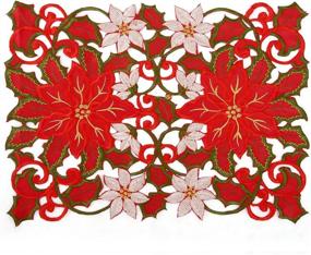 img 3 attached to 🎄 Festive Christmas Holidays Placemat Inch Set: Enhance Your Holiday Decor!