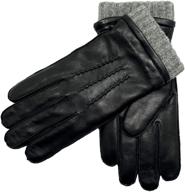 yiseven sheepskin non touchscreen lambskin men's accessories: classic style & superior quality logo