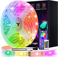 🎉 kiko led lights 21.3ft/6.5m rgb strip lights – sync to music, bluetooth, remote control – perfect for bedroom, party, and home decoration логотип