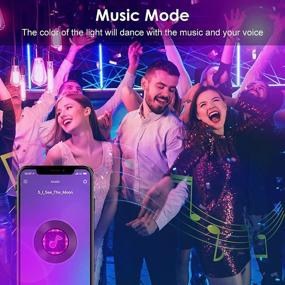 img 1 attached to 🎉 KIKO Led Lights 21.3ft/6.5m RGB Strip Lights – Sync to Music, Bluetooth, Remote Control – Perfect for Bedroom, Party, and Home Decoration