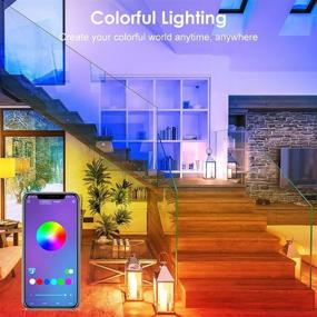 img 3 attached to 🎉 KIKO Led Lights 21.3ft/6.5m RGB Strip Lights – Sync to Music, Bluetooth, Remote Control – Perfect for Bedroom, Party, and Home Decoration