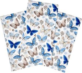 img 1 attached to 🦋 Vintage Butterfly Guest Napkins: Elegant 3 Ply Disposable Paper Pack for Spring Weddings, Holidays, Birthdays, and Showers