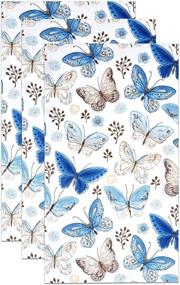 img 2 attached to 🦋 Vintage Butterfly Guest Napkins: Elegant 3 Ply Disposable Paper Pack for Spring Weddings, Holidays, Birthdays, and Showers