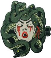 🐍 zegins medusa bleeding embroidered badge logo