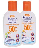 safe sea spf50+ kids sunscreen: ultimate protection against jellyfish and sea lice | reef-safe, water resistant, sensitive skin | paraben & chemical free | 4 fl. oz. pack of 2 logo