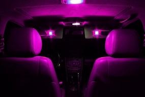 img 1 attached to 🚗 SAWE - 168 194 2825 T10 W5W 5050 5-SMD Светодиодные лампы для подсветки номерного знака, купола и карты (8 штук) в розовом/фиолетовом цвете: усилите светильники вашего автомобиля с помощью светодиодов высокого качества