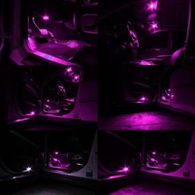 img 2 attached to 🚗 SAWE - 168 194 2825 T10 W5W 5050 5-SMD Светодиодные лампы для подсветки номерного знака, купола и карты (8 штук) в розовом/фиолетовом цвете: усилите светильники вашего автомобиля с помощью светодиодов высокого качества