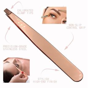img 3 attached to Eyebrows，Professional Stainless Tweezers，Best Precision Remover，Eyelash