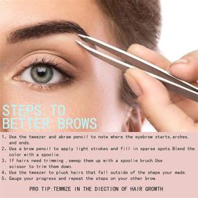 img 1 attached to Eyebrows，Professional Stainless Tweezers，Best Precision Remover，Eyelash